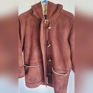 Ralph Lauren Brown Hooded Toggle Coat